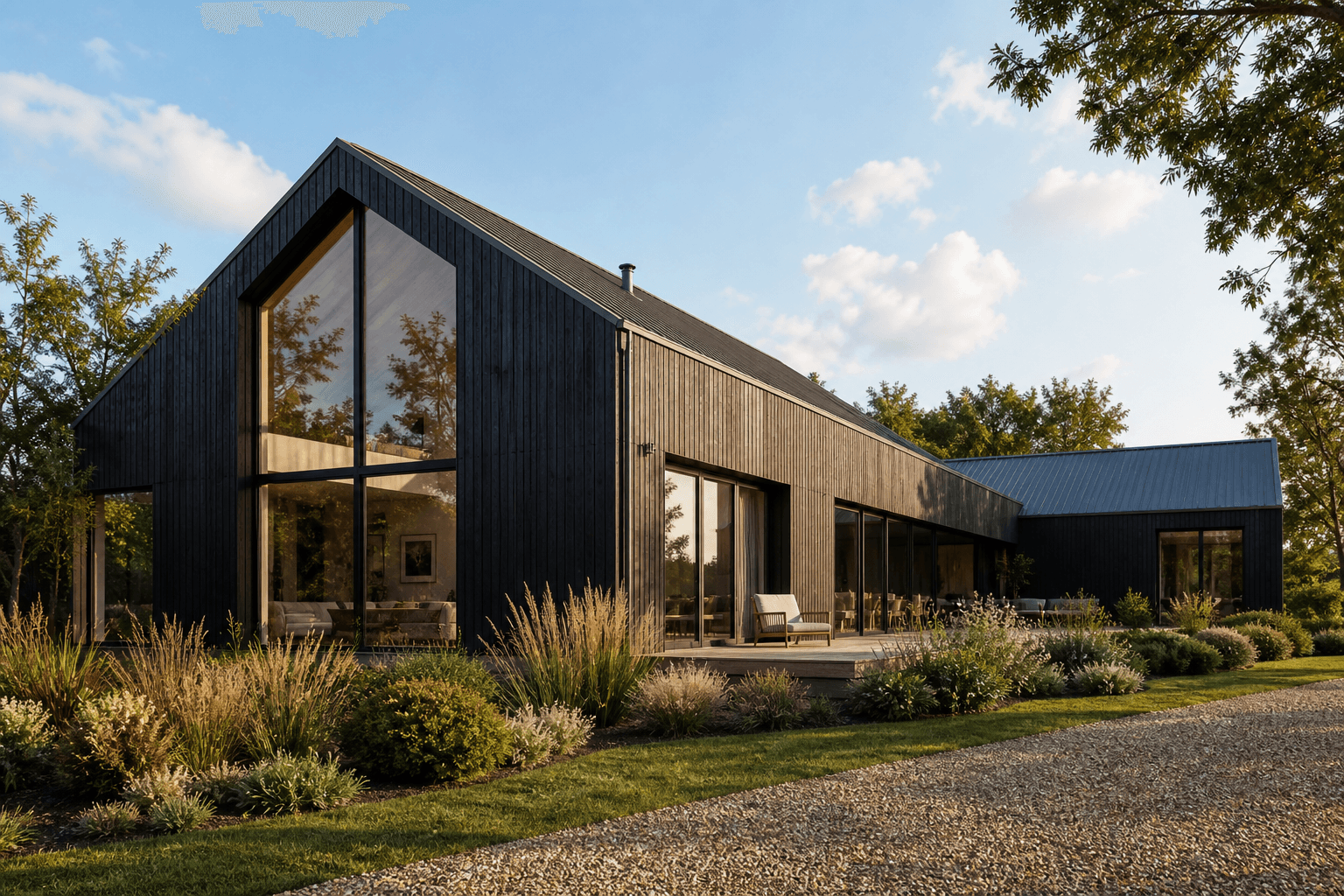 Modern barn in the Chilterns